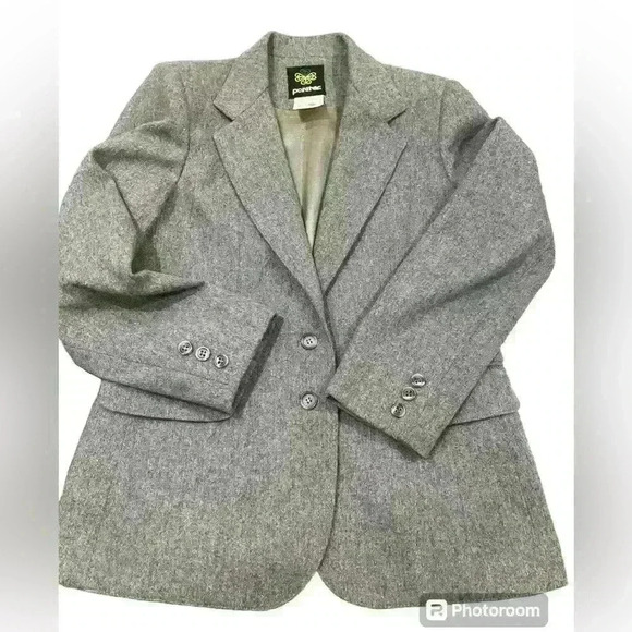 Vintage Panter Wool Blazer Womens 9/10 Jacket Single Button USA * - Picture 8 of 8